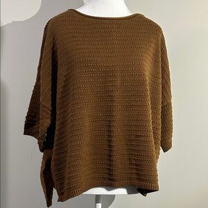 Time and Tru Women's Brown Textured Sweater